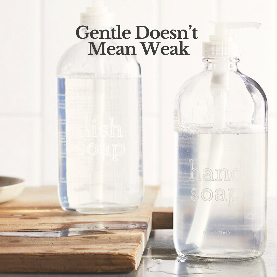 Bathroom Cleaner Empty Glass Bottle, 16oz