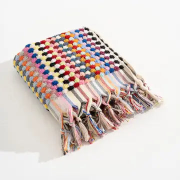 Pompom Bubble Handloomed Turkish Hand Towel