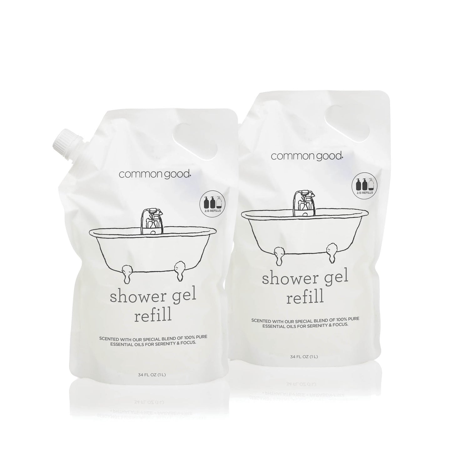 Shower Gel Refill Pouch, 34 Fl Oz