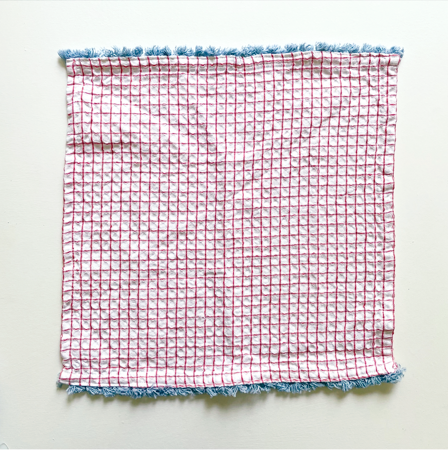 100% Cotton Waffle Fringe Kitchen Dishcloth