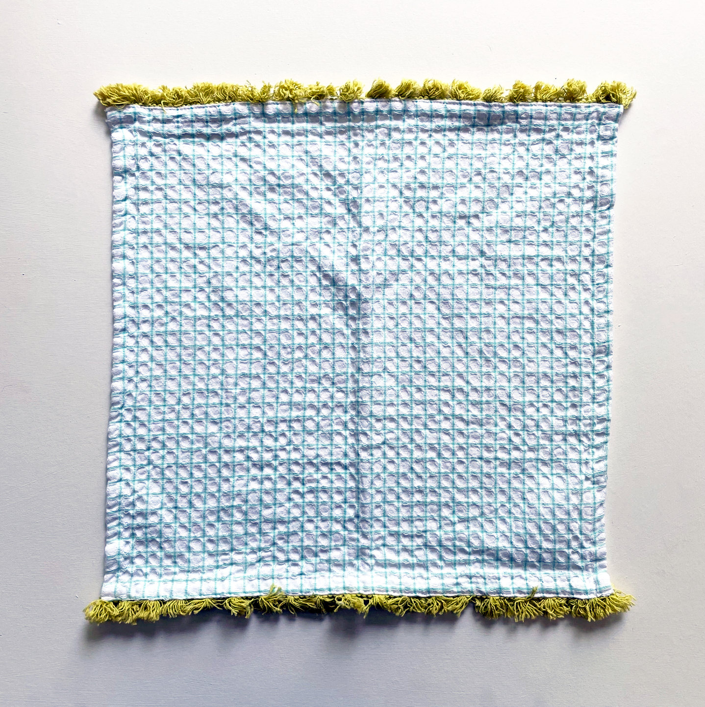 100% Cotton Waffle Fringe Kitchen Dishcloth