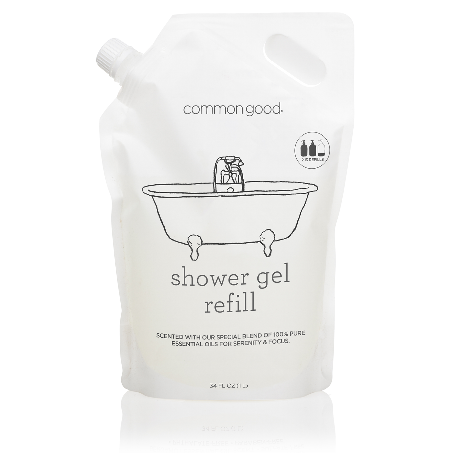 Shower Gel Refill Pouch, 34 Fl Oz
