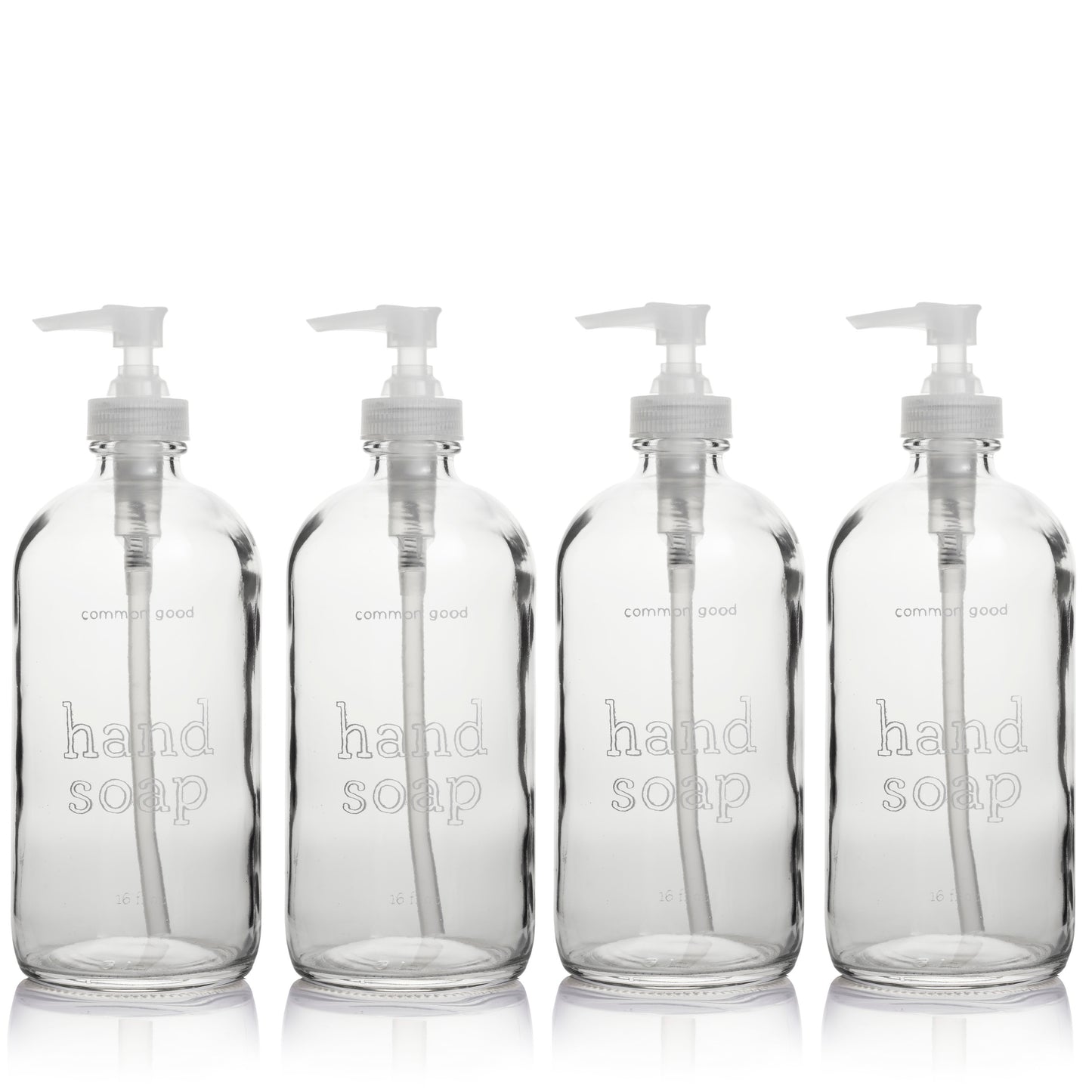 Hand Soap Empty Glass Bottle, 16oz