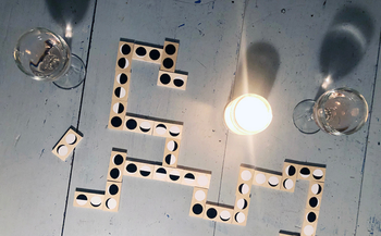 Dominos and Candle