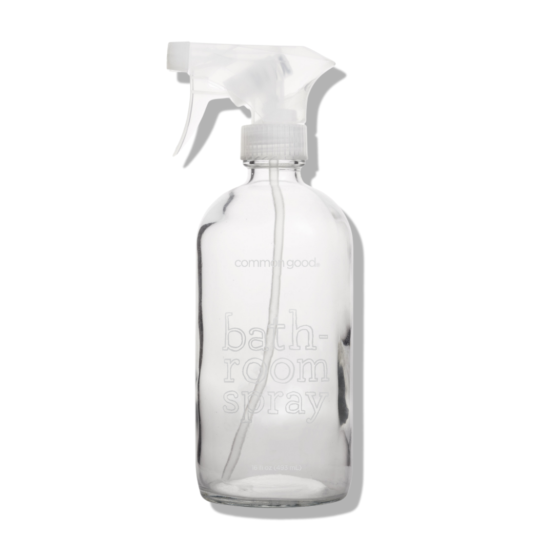 Bathroom Cleaner Empty Glass Bottle