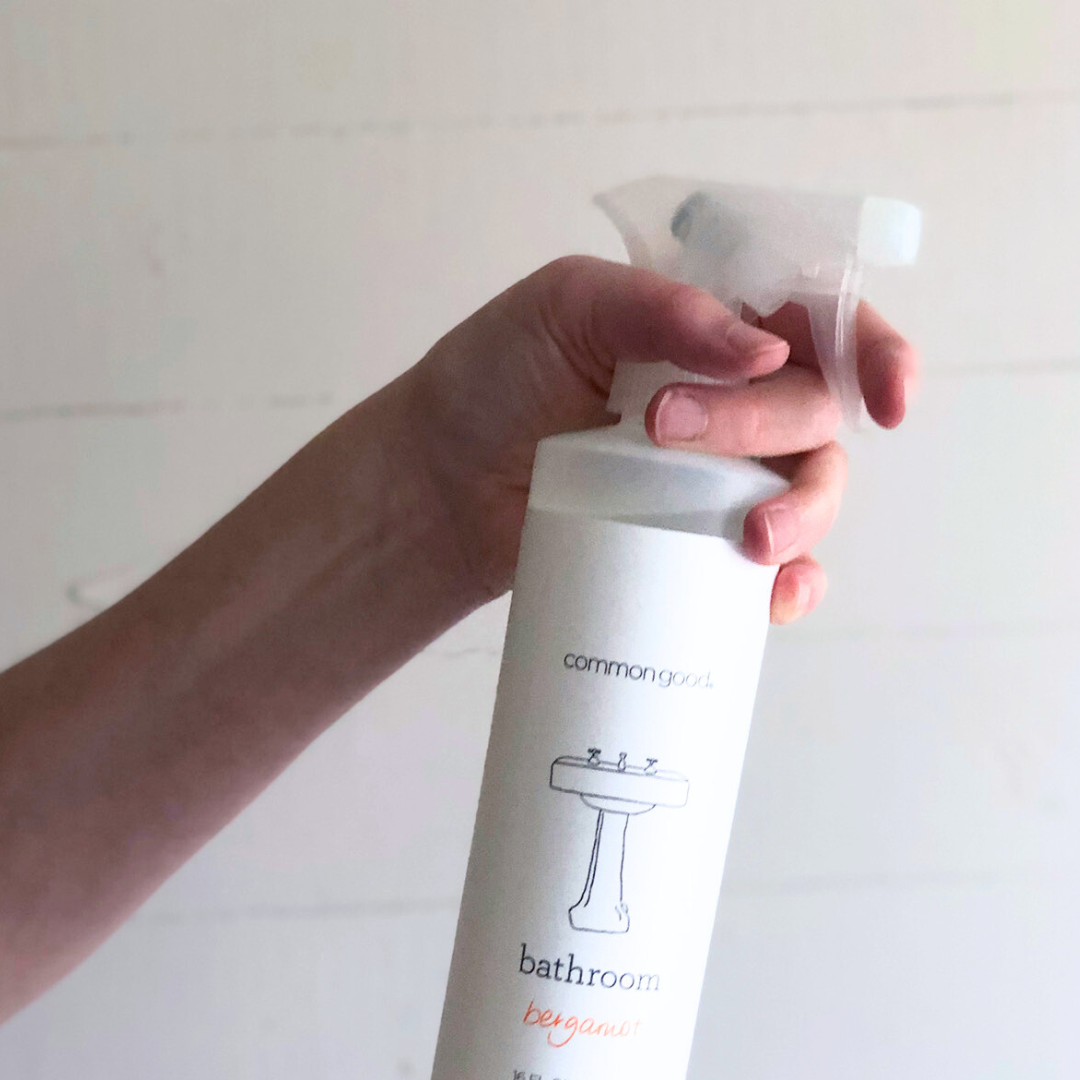 Bathroom Cleaner Refill Pouch and Plastic Bottle