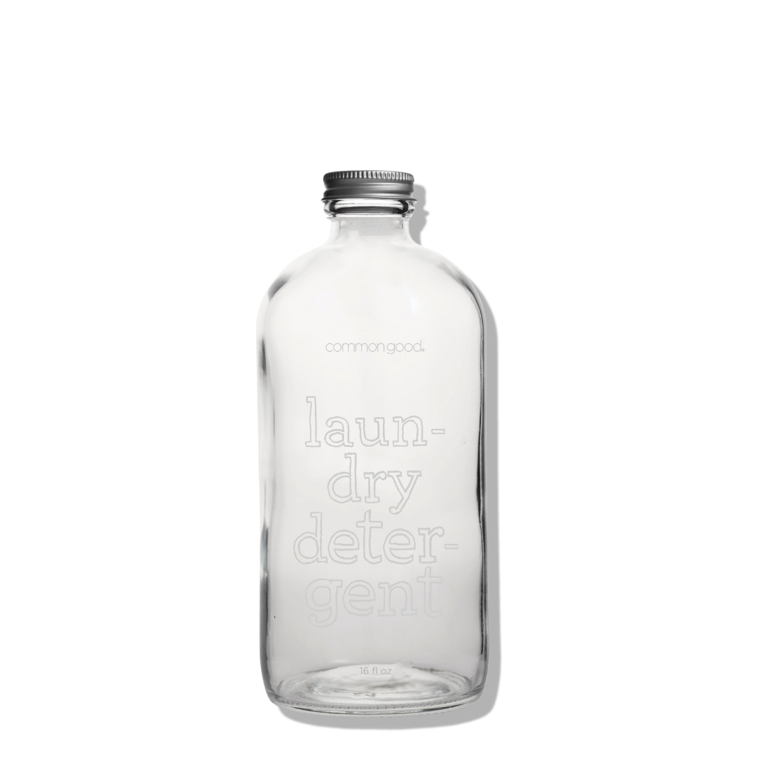 Laundry Detergent Empty Glass Bottle