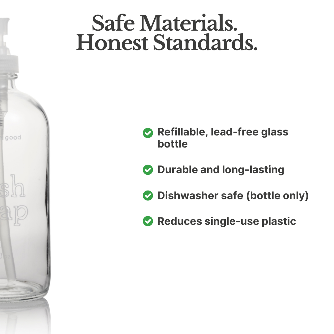 Hand Soap Empty Glass Bottle, 16oz