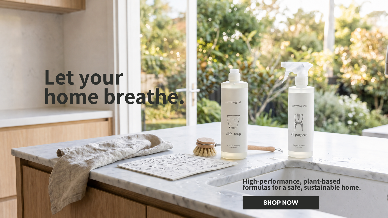 Common Good storefront imagery, brand website preview image