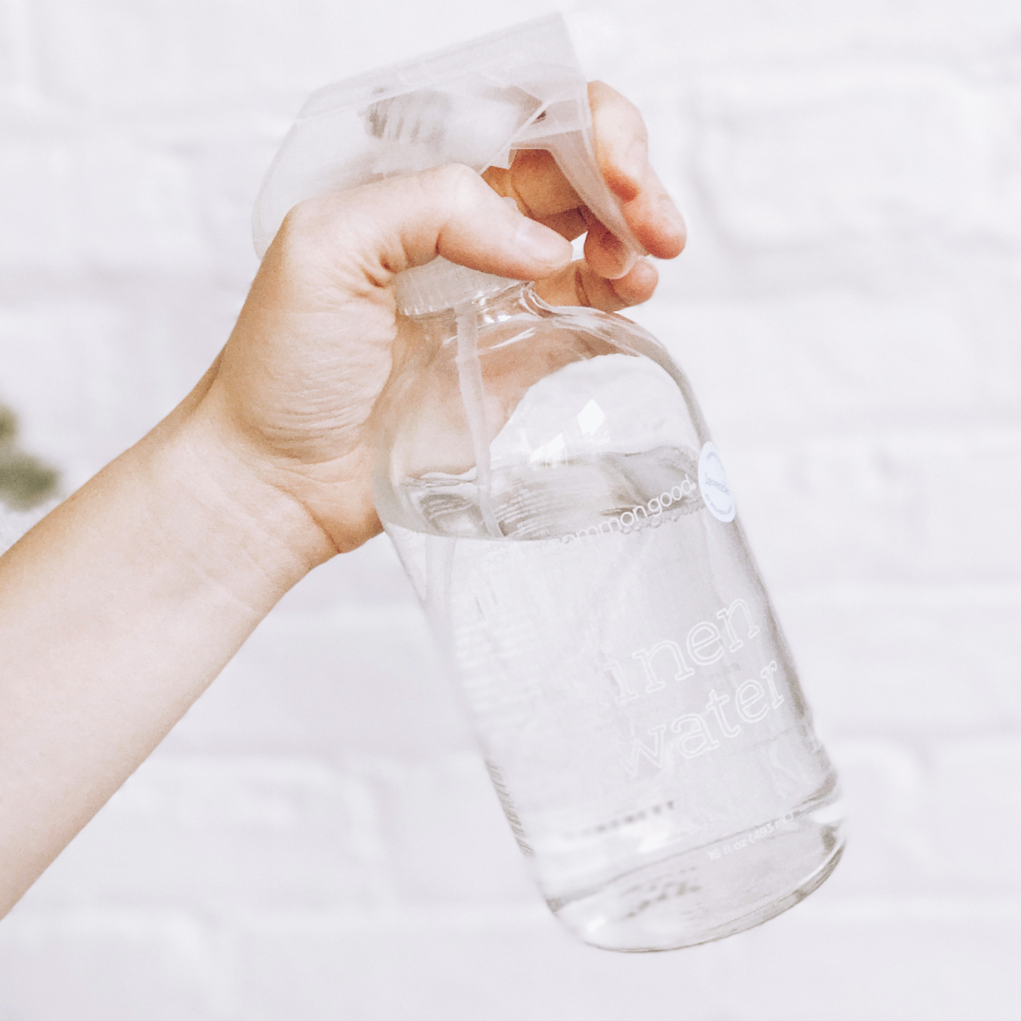 Linen Water Empty Glass Bottle, 16oz