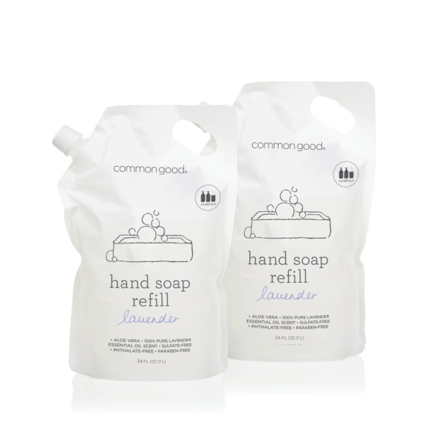 Hand Soap Refill Pouch, 34 Fl Oz