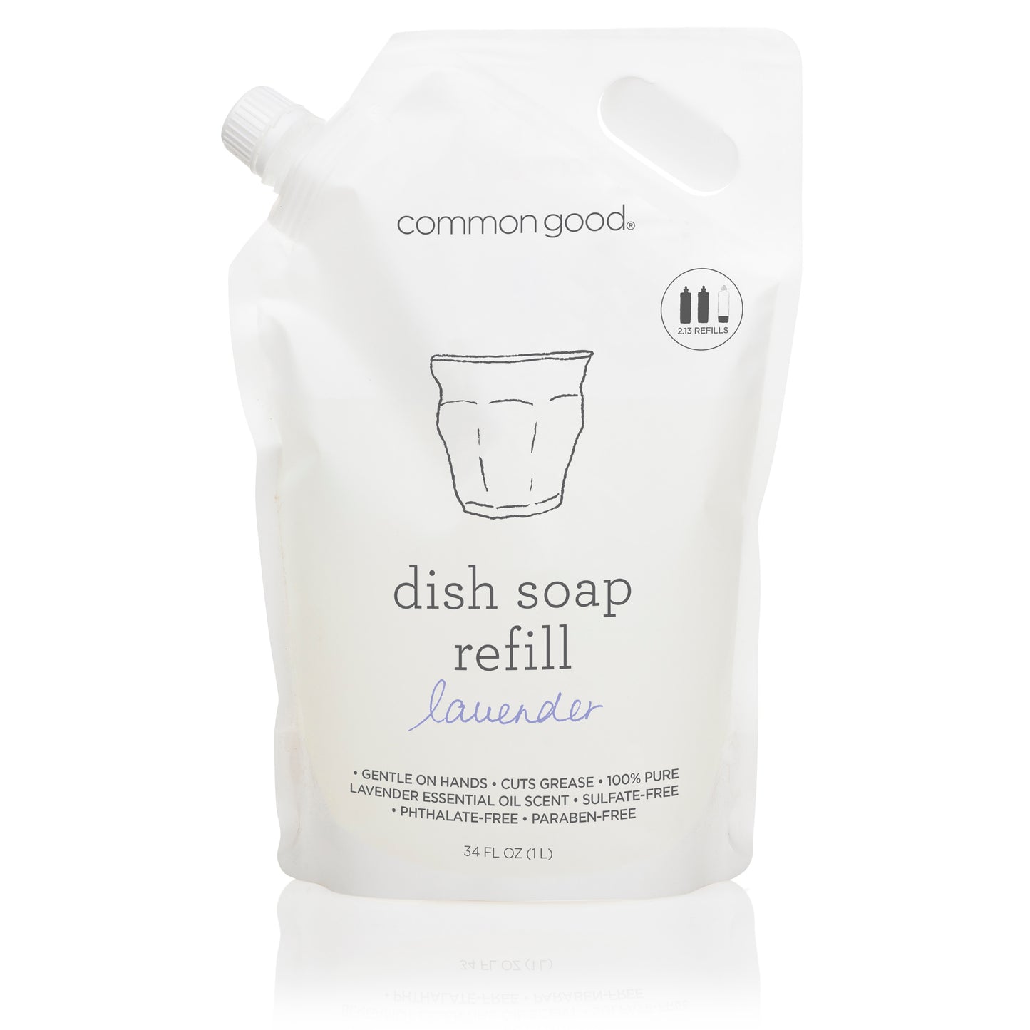 Dish Soap Refill Pouch, 34 Fl Oz